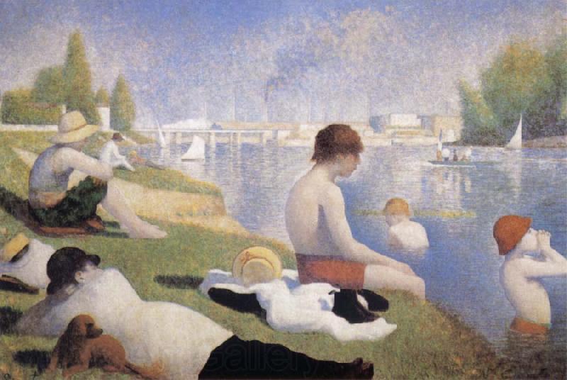 Georges Seurat Bathers at Asnieres France oil painting art